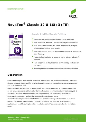 NovaTec® Classic 12-8-16(+3+TE)