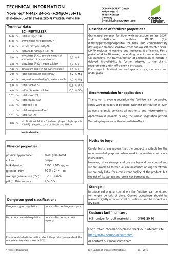 NovaTec® N-Max 24-5-5(+2+TE)