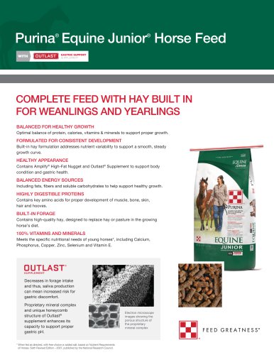 Equine Junior®  Horse Feed