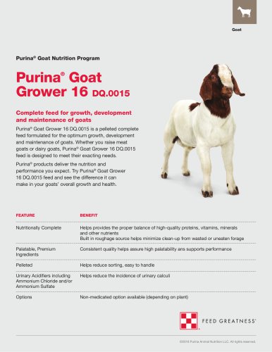 Purina®  Goat Grower 16 DQ.0015