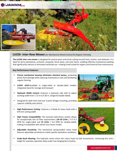Under Tree Mower LUCEK-JAGODA JPS