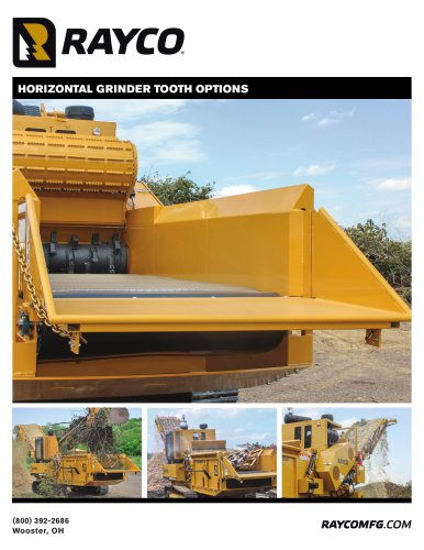 HORIZONTAL GRINDER TOOTH OPTIONS