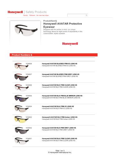 Honeywell AVATAR Protective Eyewear