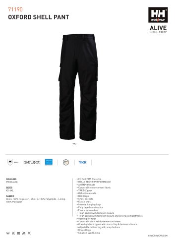 71190 OXFORD SHELL PANT