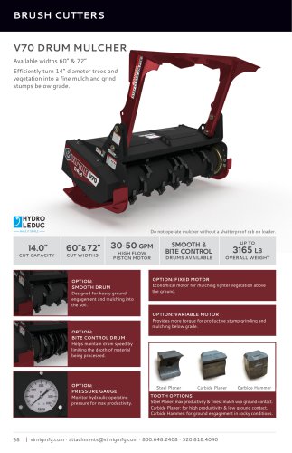 V70 DRUM MULCHER