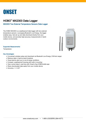 HOBO®  MX2303 Data Logger