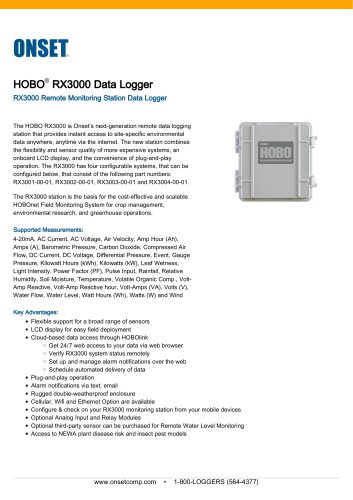 RX3000 Data Logger