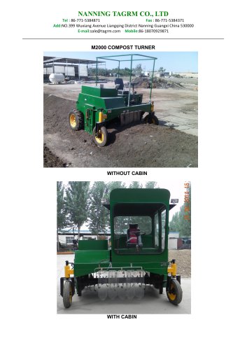 M2000 wheel-type compost turner