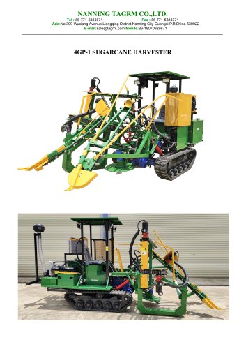 Sugarcane cutter machine