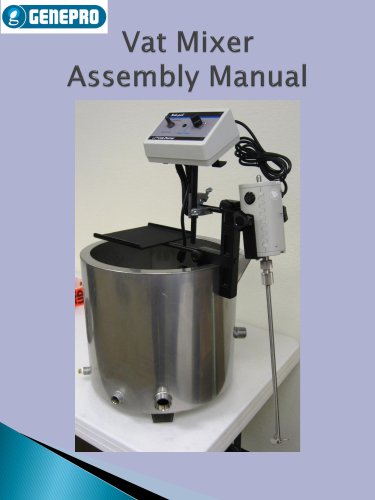 Vat Mixer Assembly Instructions