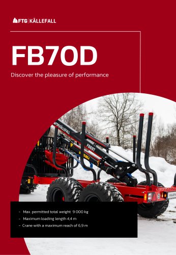 Forestry trailer FB70D