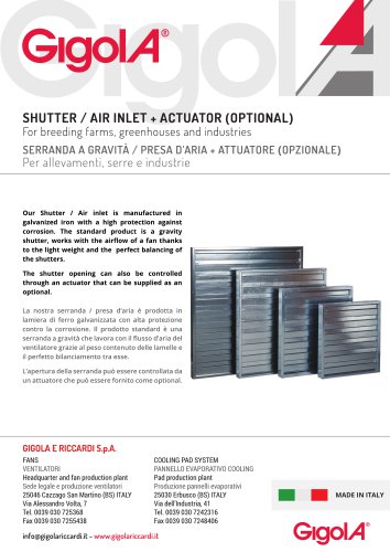 SHUTTER/AIR INLET ENG_ITA