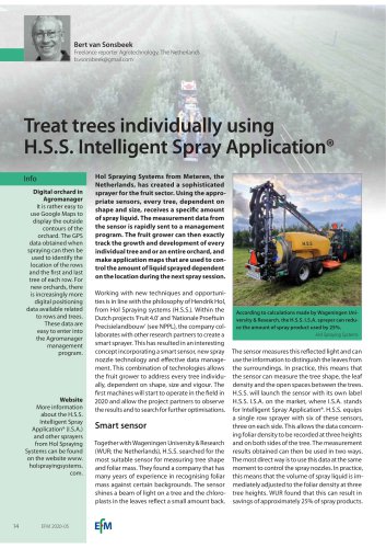 intelligent spray application