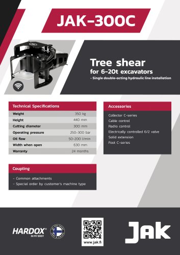 JAK-300C Tree shear