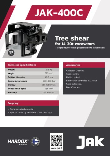 JAK-400C Tree shear