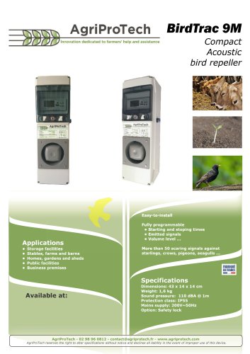 AviTrac® acoustic bird repellers range