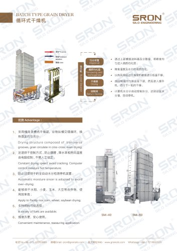 Circulating grain dryer