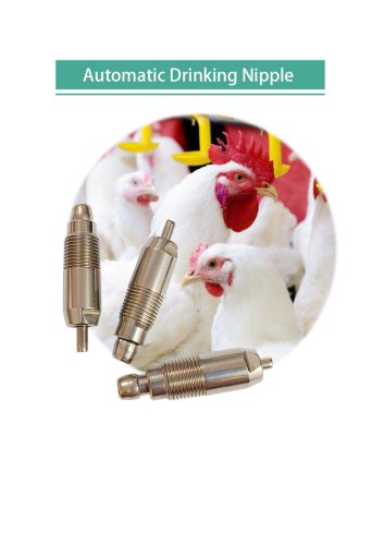 304 Stainless Steel Poultry Nipple Drinker for Broilers or Layers