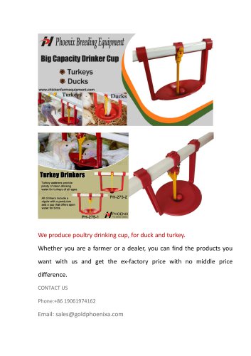 Automatic Turkey Drinking Cup