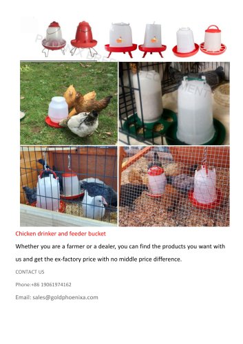 Chicken Drinker and Feeder Bucket