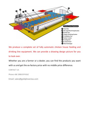 Fully Automatic Chicken House Feeding and Drinking Line Equipment