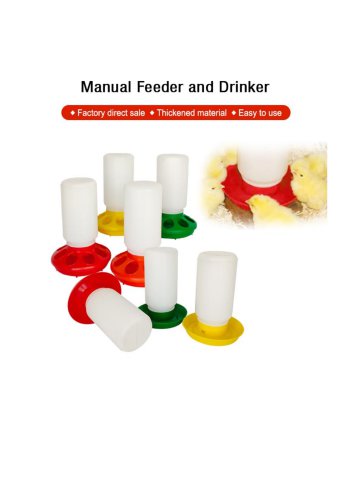 Manual 2-in-1 Feeder and Drinker for Chicks