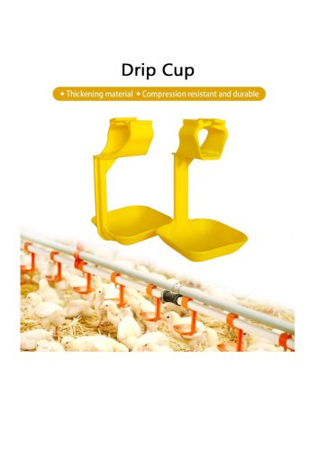 Poultry Nipple Drinker Drip Cup For square pipe