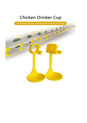 Poultry Nipple Drinker With Drip Cup for PVC Round Pipe