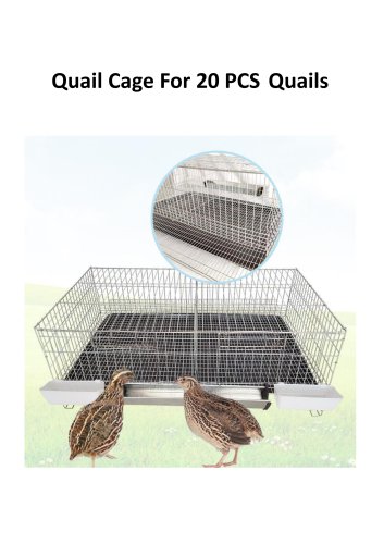 Quail Cage For 20 PCS Quails