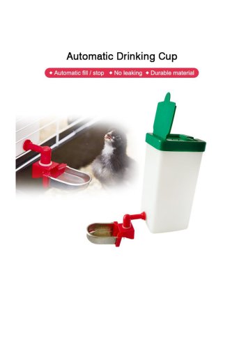 Rabbit Water Bottle with Metal Drinking Cup