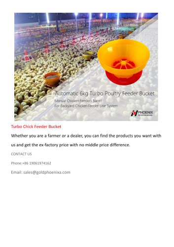 Turbo Chick Feeder Bucket