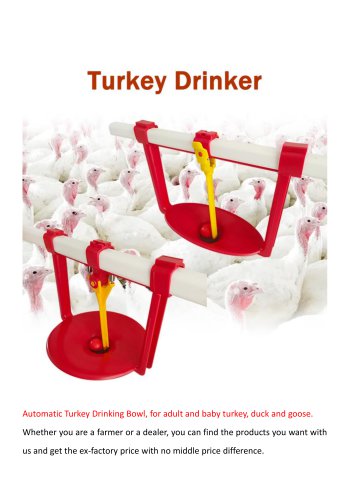 Turkey Drinking Bowl