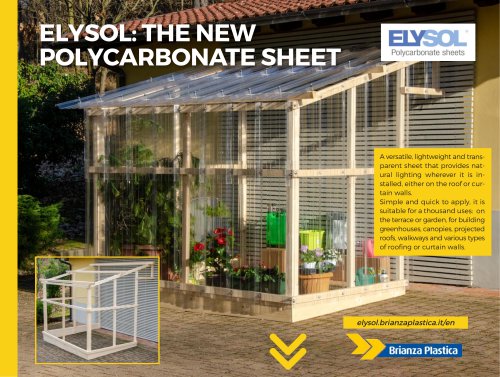 ELYSOL: THE NEW POLYCARBONATE SHEET