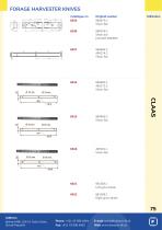 FORAGE HARVESTER KNIVES