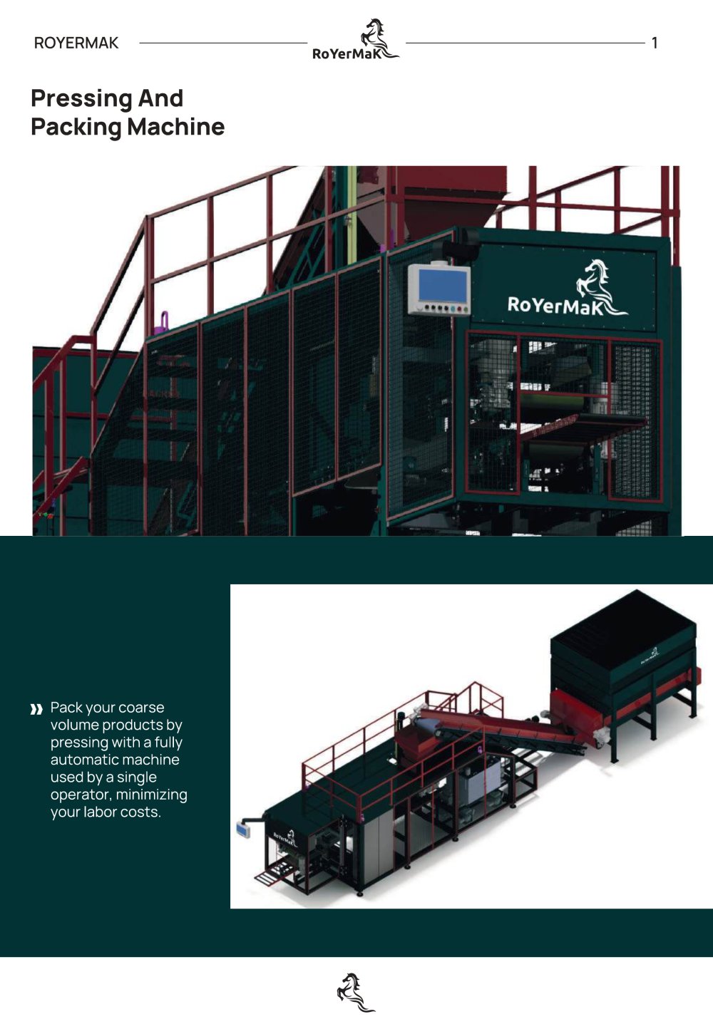 Pressing & Packing Machine - Royermak Makina İ&ccedil; Ve Dış Tic Ltd