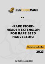 «RAPE FIORE» RAPESEED HARVESTING ATTACHMENTS. Commercial Offer