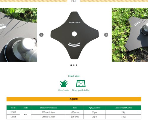 E4T Brush Cutter Blade