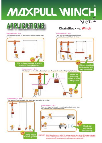 Maxpull Winch applications