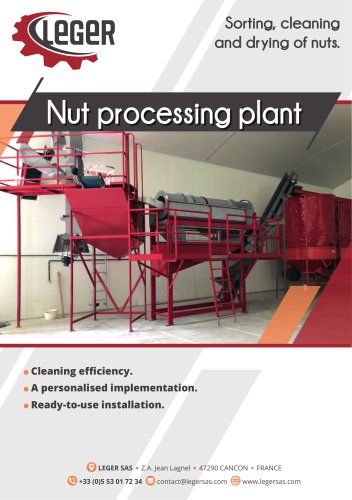 Nut processing plant