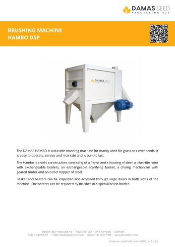 BRUSHING MACHINE HAMBO DSP