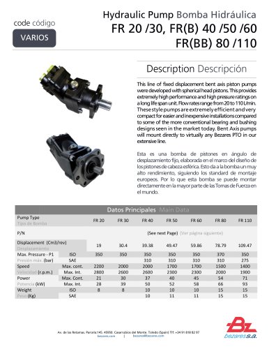Hydraulic Pump FR