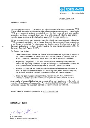 Statement on PFAS