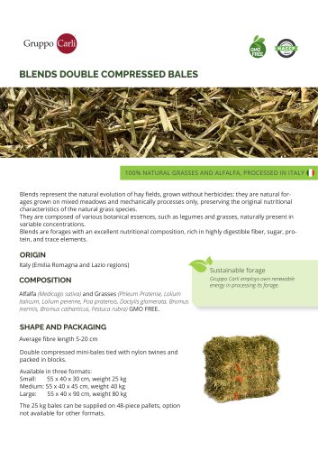 BLENDS DOUBLE COMPRESSED BALES