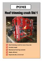 Hoof trimming crush Std 1