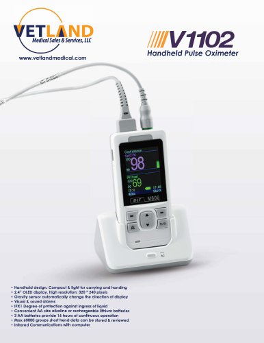 V1102 Handheld Pulse Oximeter