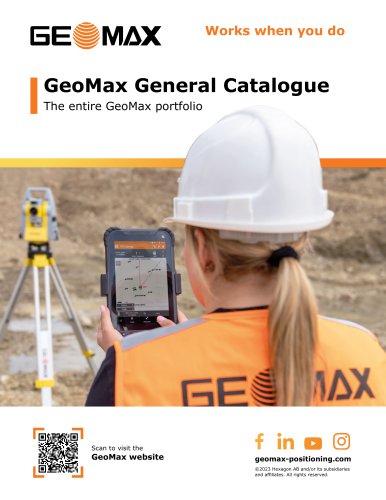 GeoMax General Catalogue