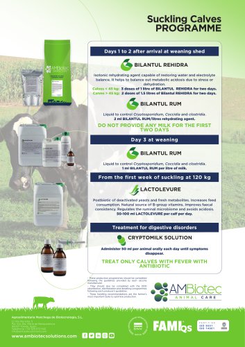 Balance Programme &middot; Milk-fed calves