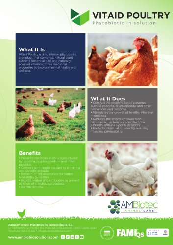 Vitaid Aves &middot; Product brochure