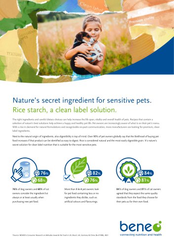 Nature’s secret ingredient for sensitive pets