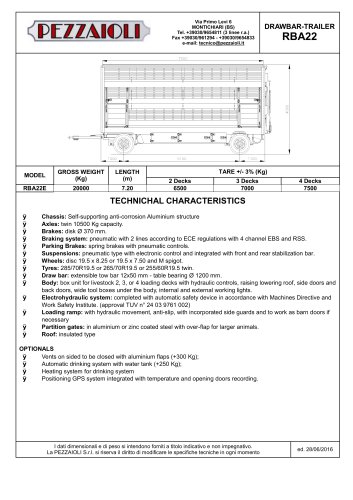 DRAWBAR-TRAILER RBA22